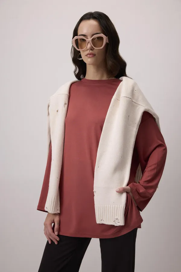 T-Sleeve Viscose Tunic