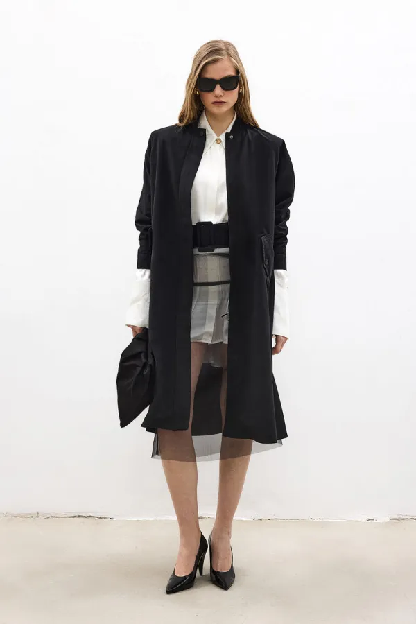 Maxi-size trench coat Maxi-size trench coat