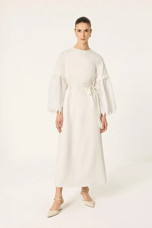 NAKIŞLI KUPRA ELBİSE