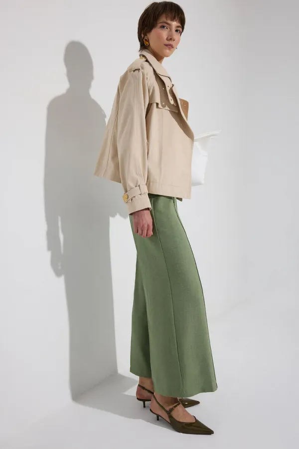 MODAL KARIŞIMLI FLANEL NERVÜRLÜ PANTOLON