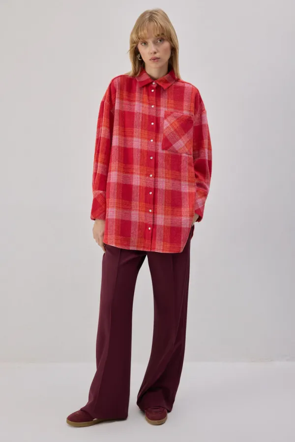 CHEMISE DE BÛCHERON À BOUTONS-PRESSION