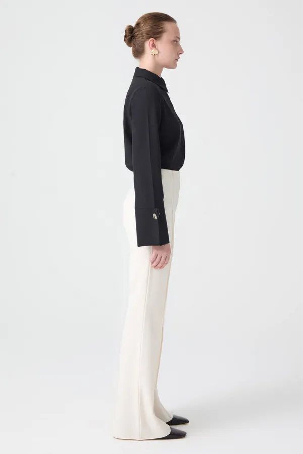 RIBBED CREPE PANTS RIBBED CREPE PANTS