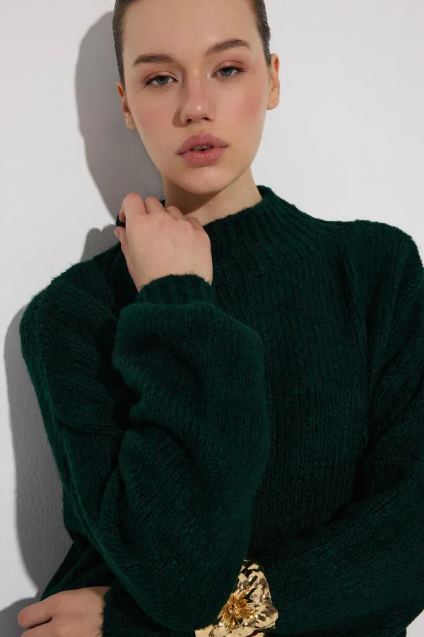 BALON KOL TRİKO KAZAK