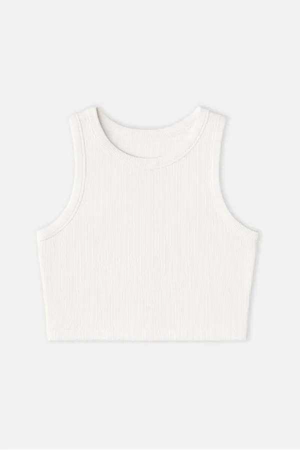 SOUS-VÊTEMENT BASIQUE EN MAILLE CÔTELÉE 100% COTON