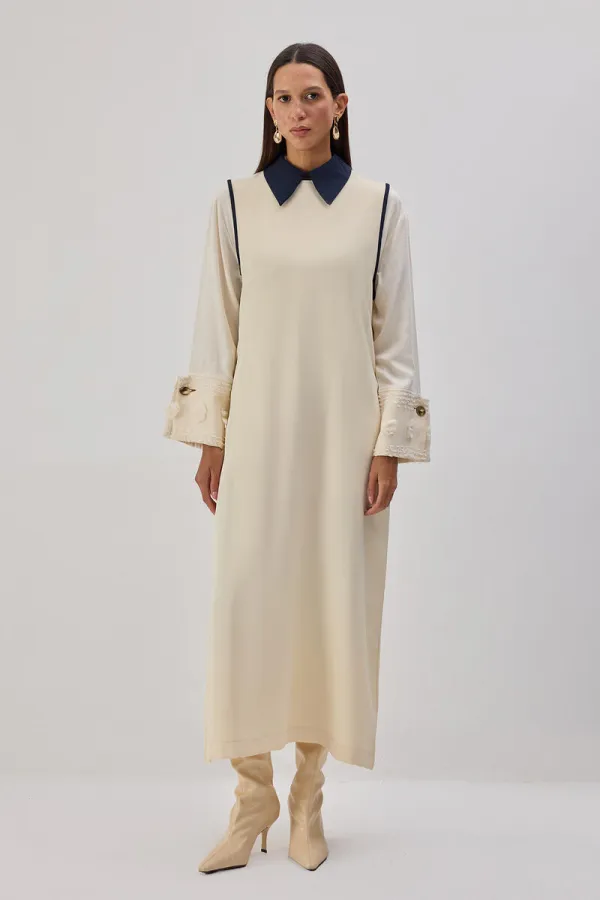 SHIRT COLLAR CREPE VEST SHIRT COLLAR CREPE VEST