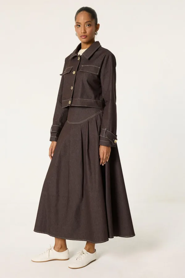 ENSEMBLE VESTE, JUPE ET JEAN