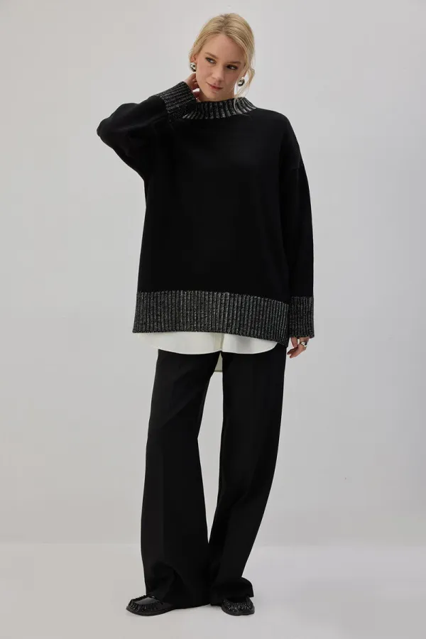 ZIT RENKLİ ÖRGÜ TUNİK