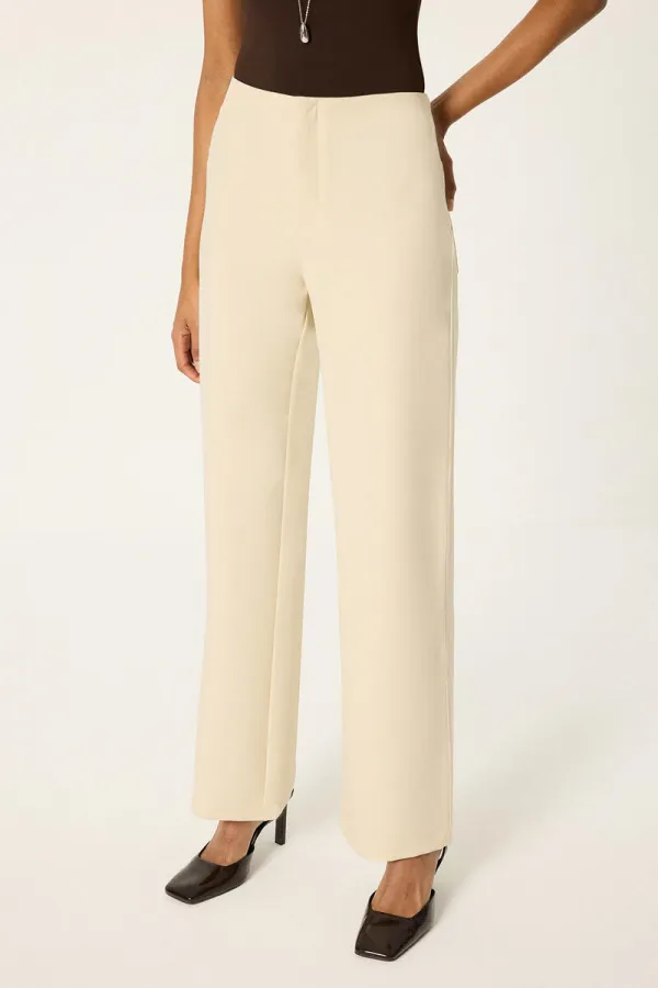 STRAIGHT FIT CREPE PANTS STRAIGHT FIT CREPE PANTS