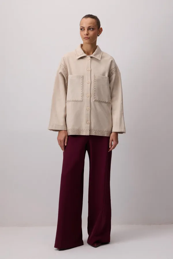 NAKIŞ DETAYLI KAŞE CEKET