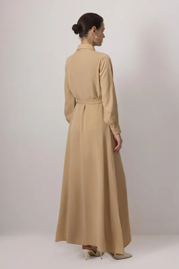 TEXTURED SHIRT DRESS