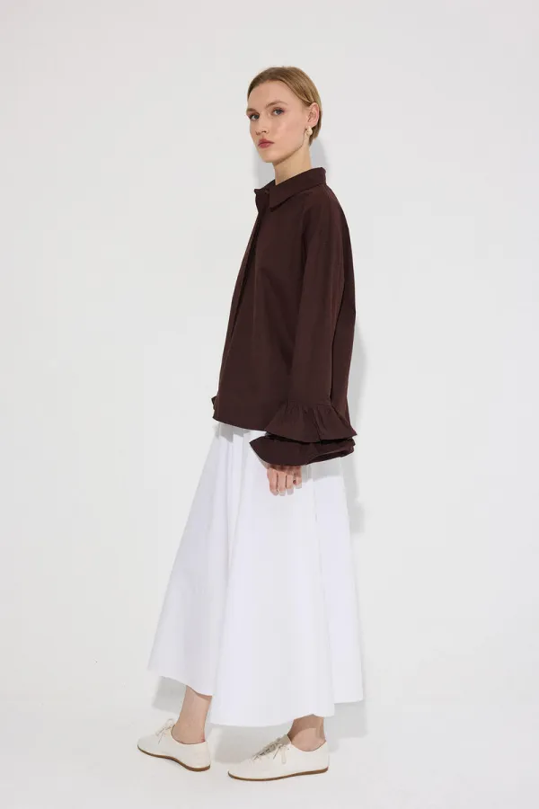 CHEMISE EN POPLIN AVEC DÉTAIL DE POIGNET