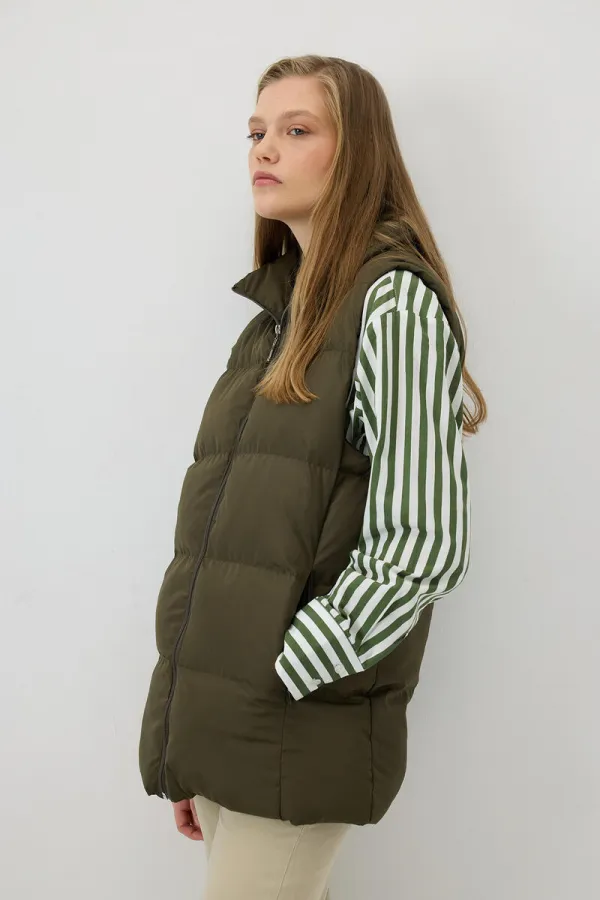 ZIPPED PUFFER VEST ZIPPED PUFFER VEST
