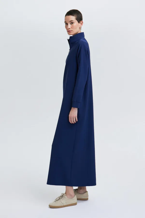 STAND-NECK CREPE DRESS STAND-NECK CREPE DRESS