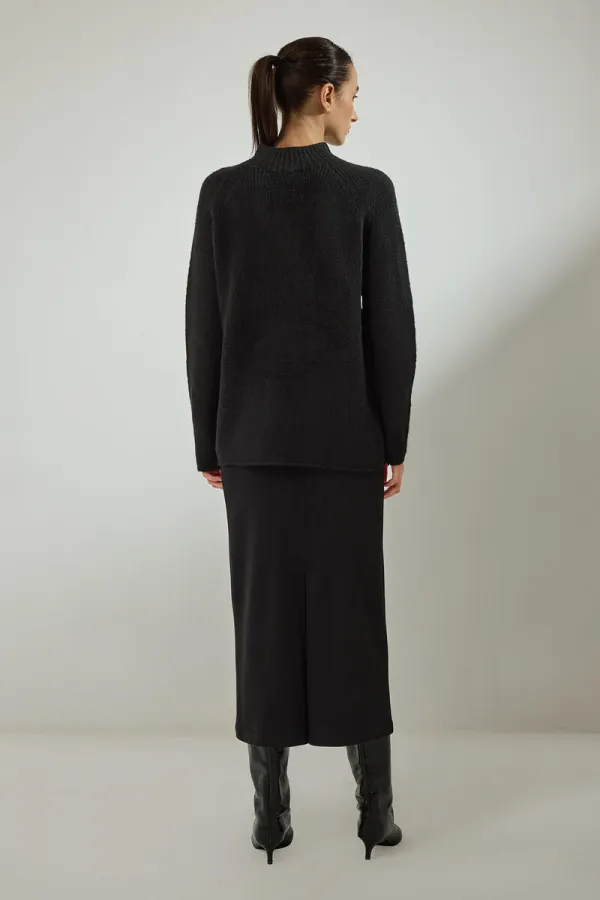 DİK YAKA TRİKO KAZAK