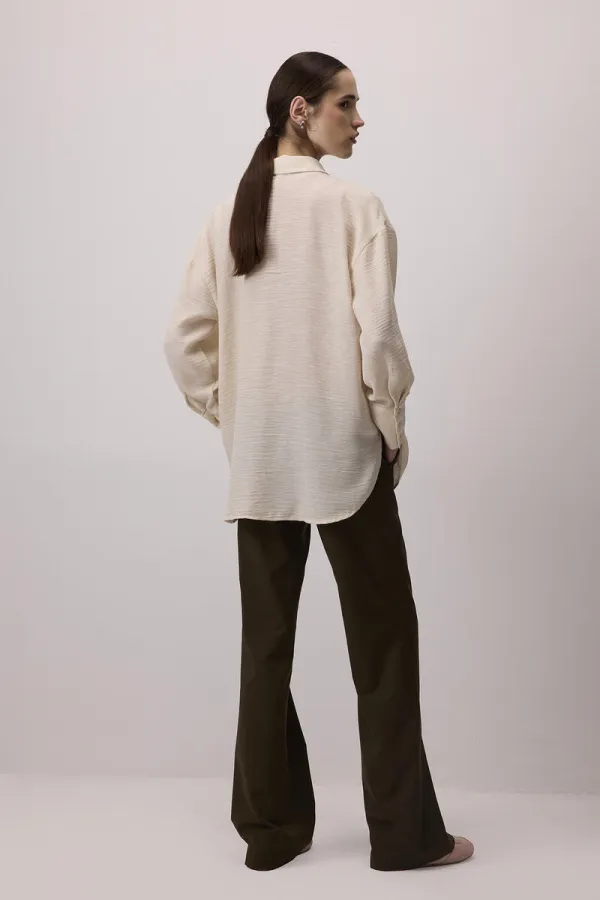 SHIRT COLLAR MELANGE TUNIC