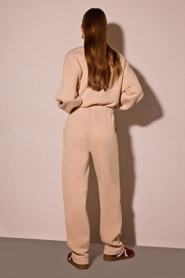 KNITTED PANTS WITH ELASTIC WAISTBAND