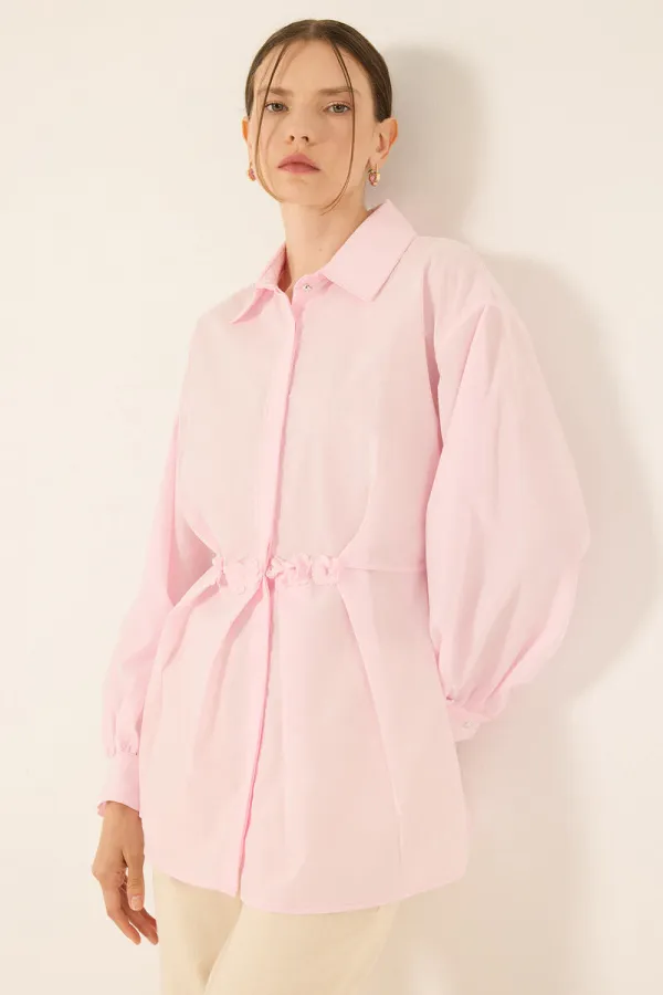 CHEMISE EN POPLINE À MOTIFS FLORAUX