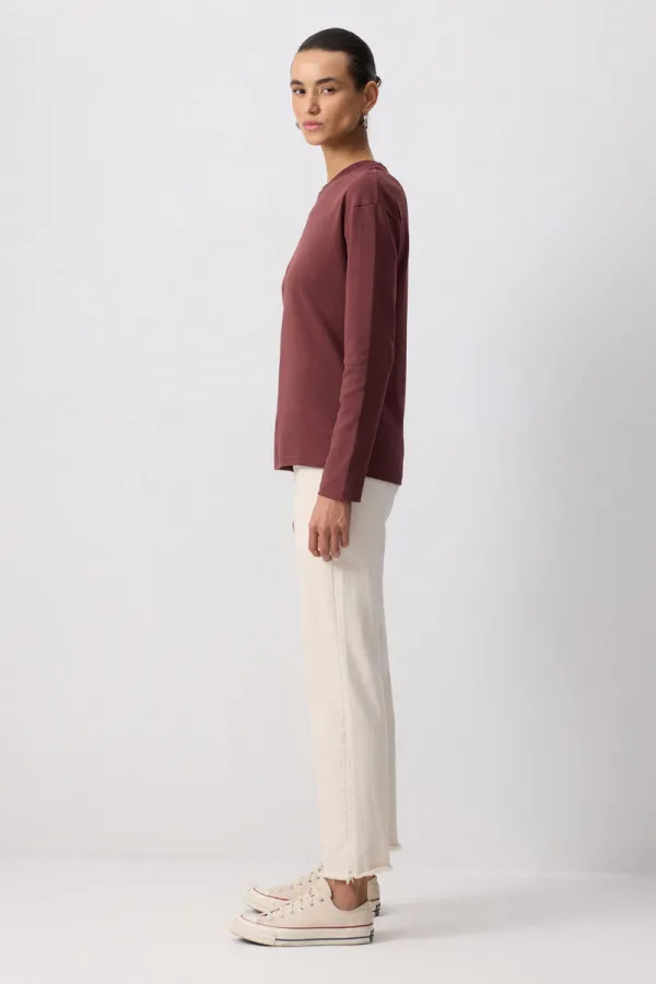 T-shirt à manches longues 100% coton