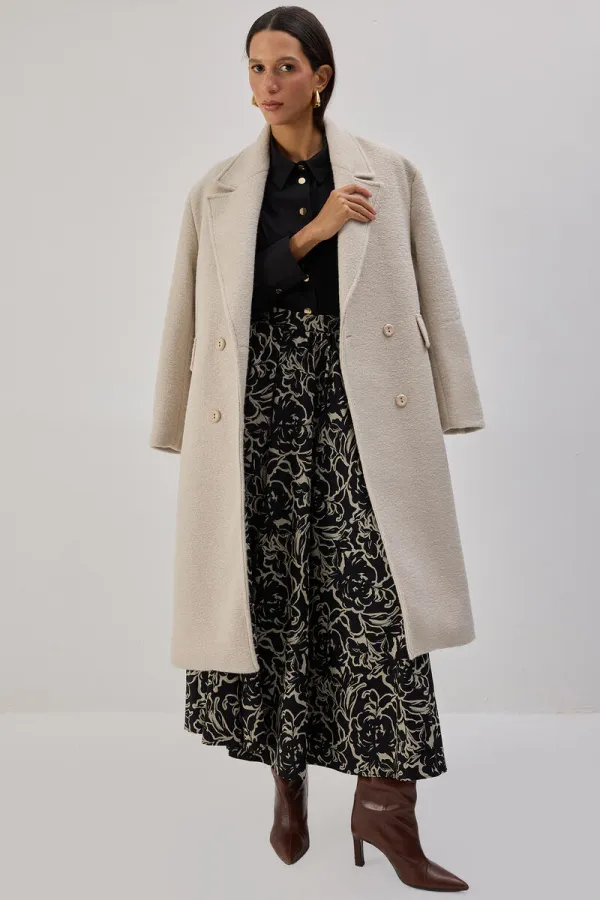 PATTERNED FLARED SKIRT PATTERNED FLARED SKIRT