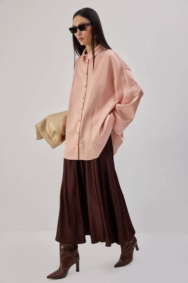 OVERSIZE SATIN SHIRT OVERSIZE SATIN SHIRT