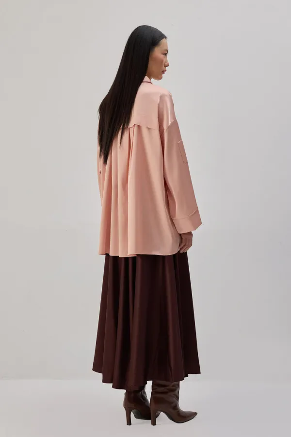 OVERSIZE SATIN SHIRT OVERSIZE SATIN SHIRT