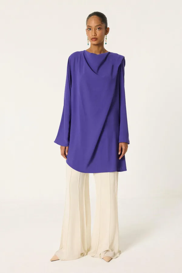 DRAPELİ KREP TUNİK