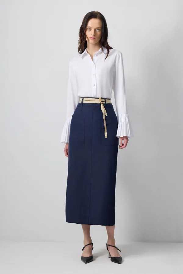 JUPE À GRANDES POCHES