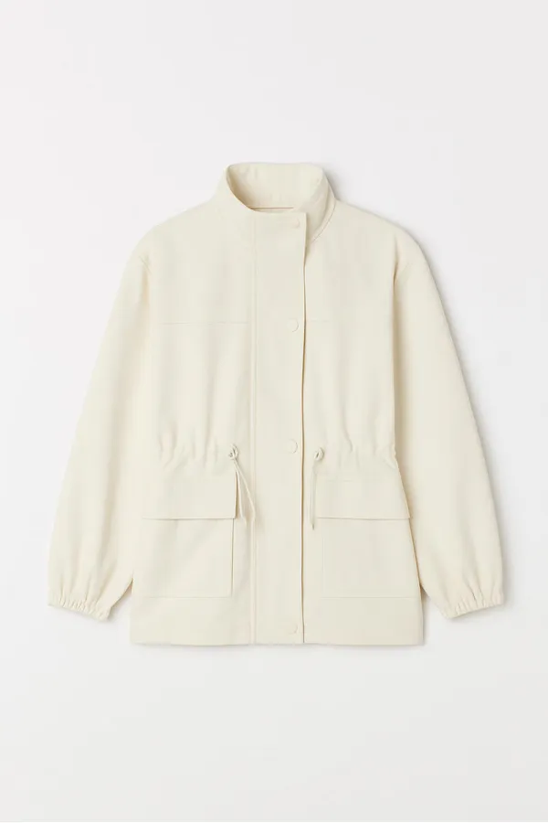 STAND COLLAR ZIP-UP JACKET