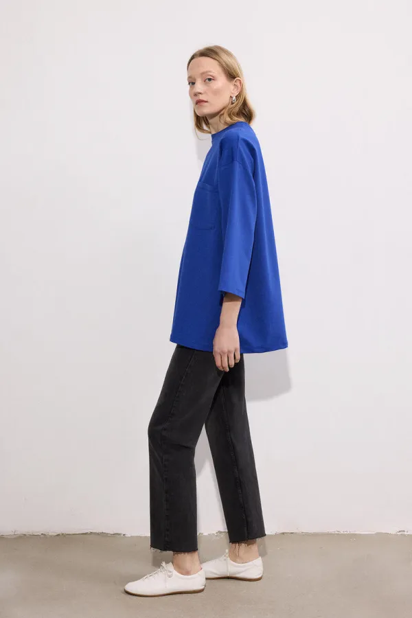 KNITTED TUNIC WITH POCKETS