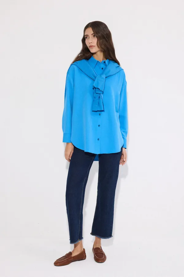 OVERSIZE KETEN GÖMLEK