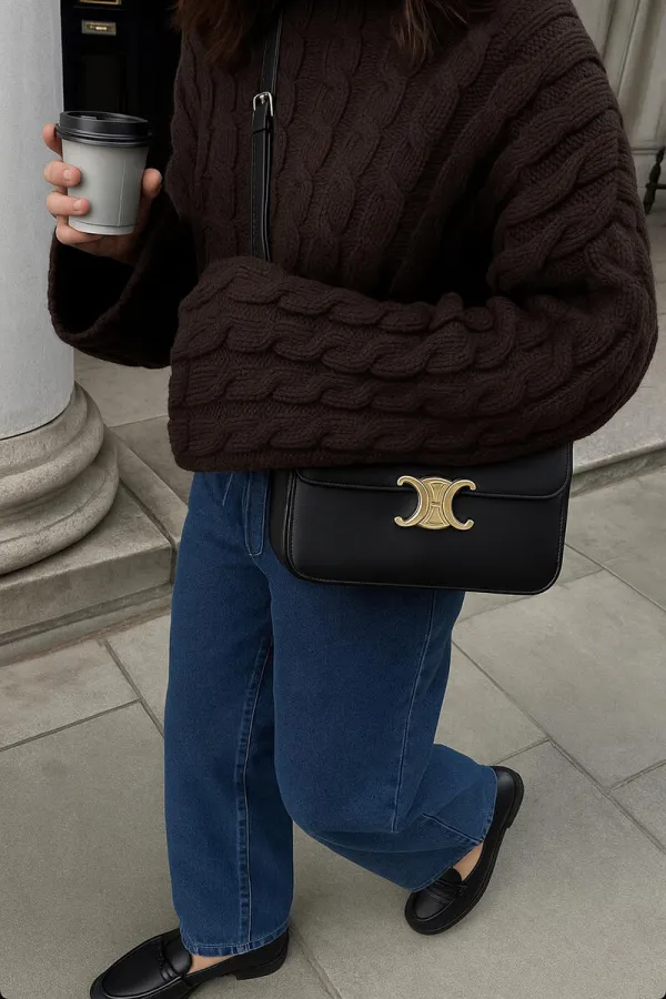 BELİ LASTİKLİ DENİM PANTOLON