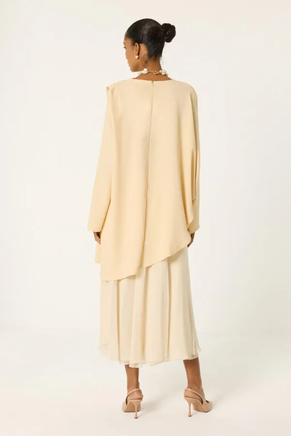 DRAPELİ KREP TUNİK