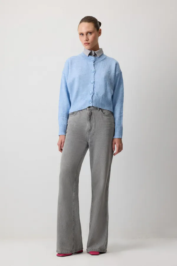 DÜĞMELİ KISA TRIKO HIRKA