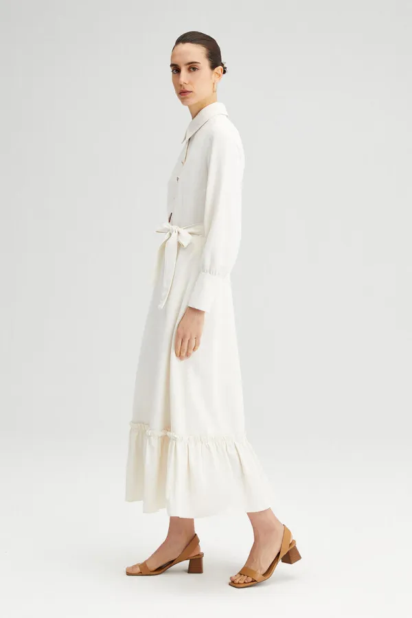 BUTTON DETAIL LONG DRESS BUTTON DETAIL LONG DRESS