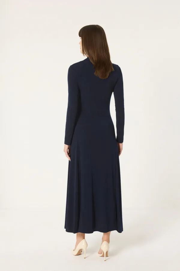 ROBE BASIQUE EN MAILLE À MANCHES LONGUES