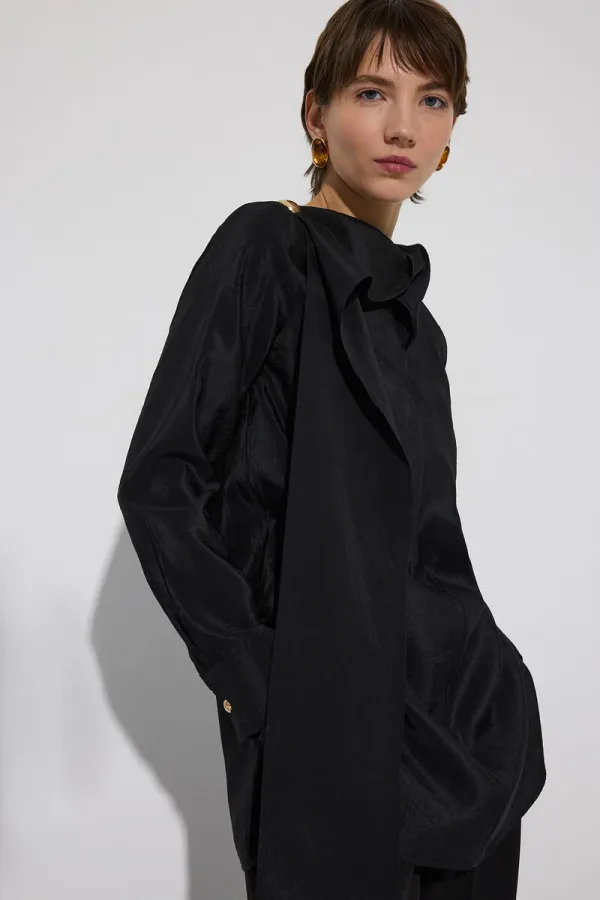 GOLD BUTTONED CUPRA TUNIC