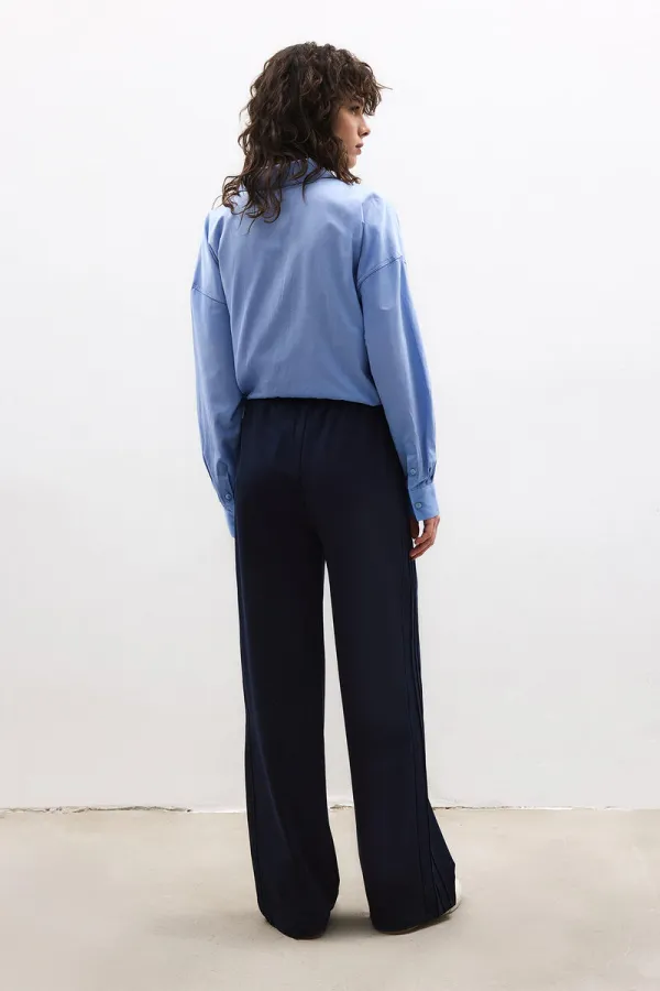 BELİ LASTİKLİ ÖRME PANTOLON