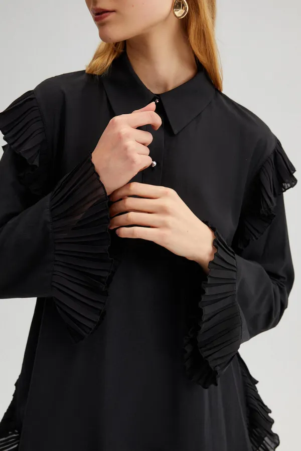 ŞİFON FIRFIR DETAYLI TUNİK