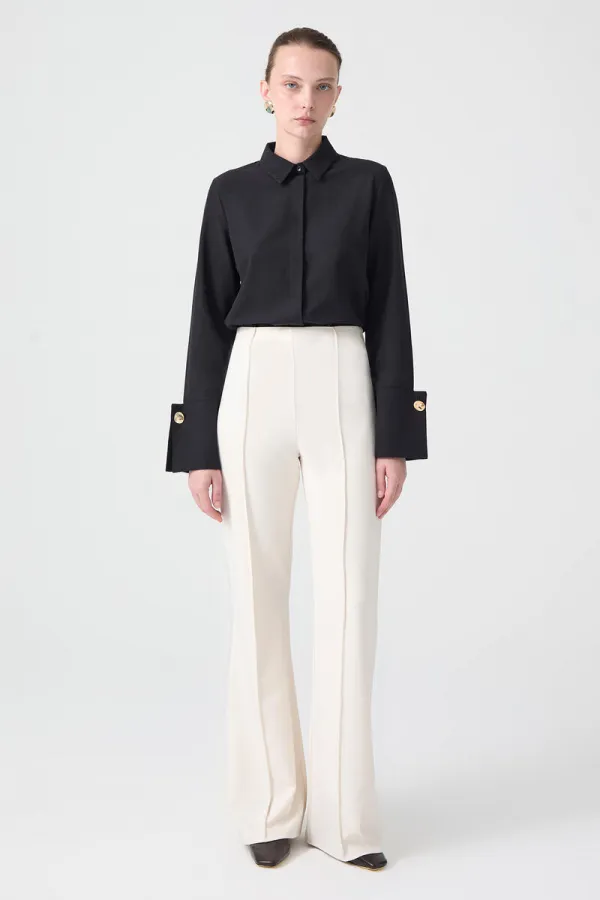 RIBBED CREPE PANTS RIBBED CREPE PANTS