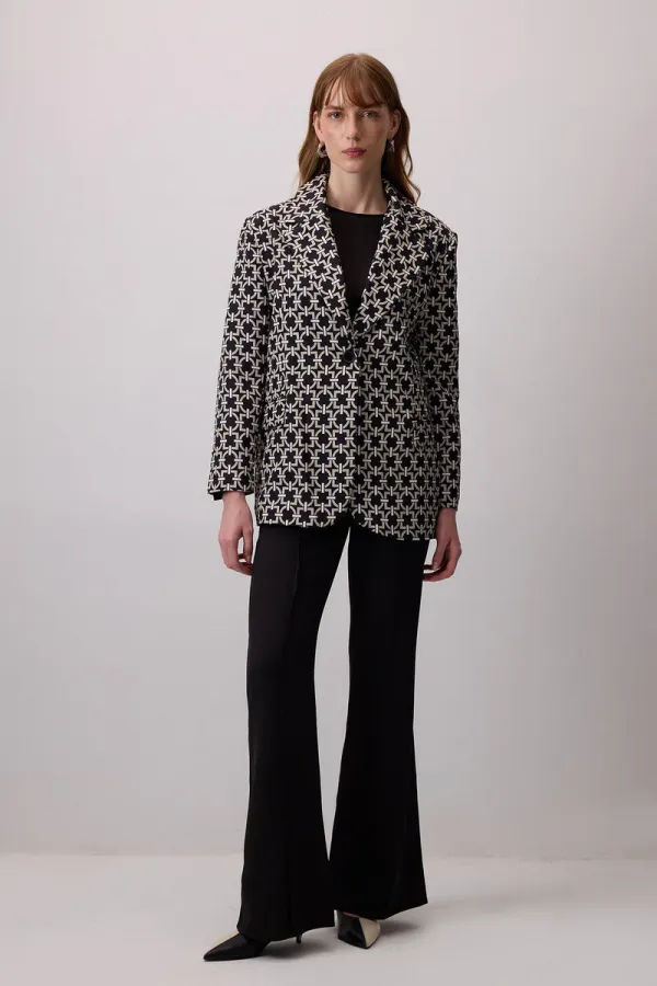 LOCK PATTERN BLAZER JACKET