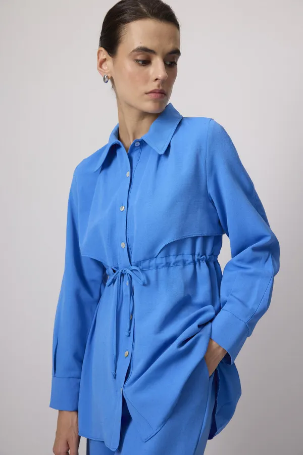 LINEN TEXTURED SHIRT AND TROUSER SET