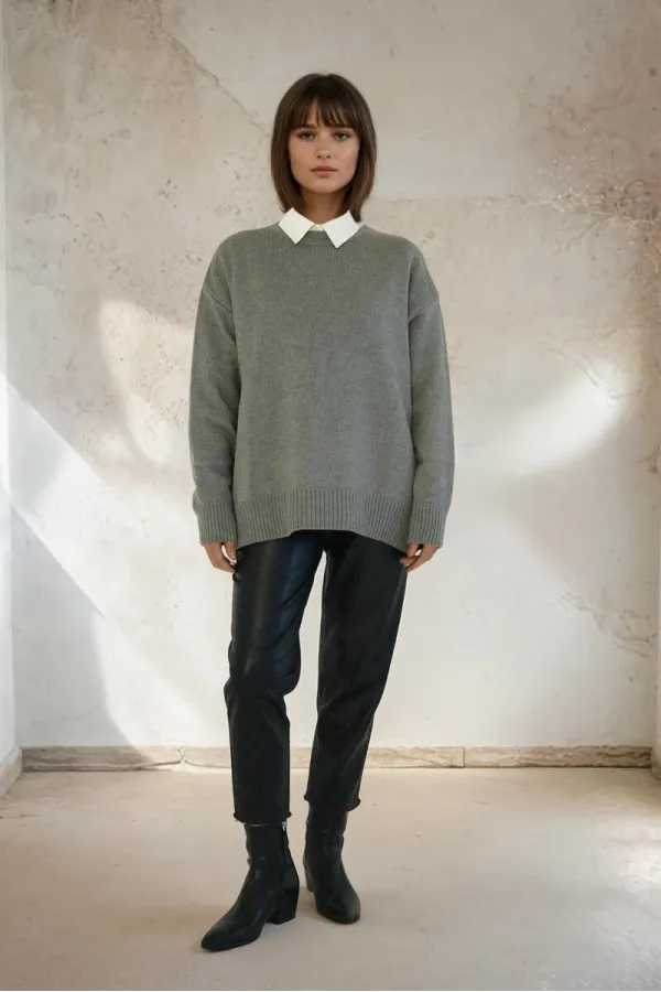 PULL OVERSize DE COULEUR UNI