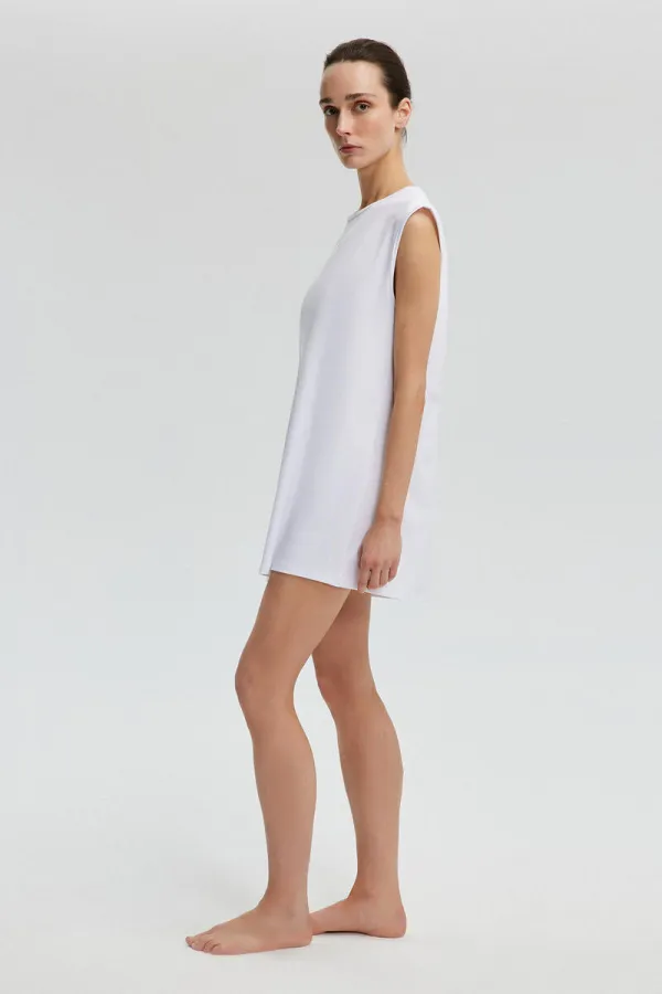 SLEEVELESS LINED TUNIC