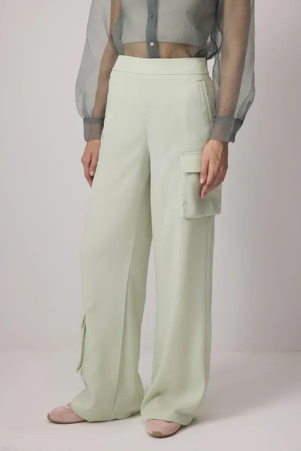 BOL PAÇA SATEN PANTOLON