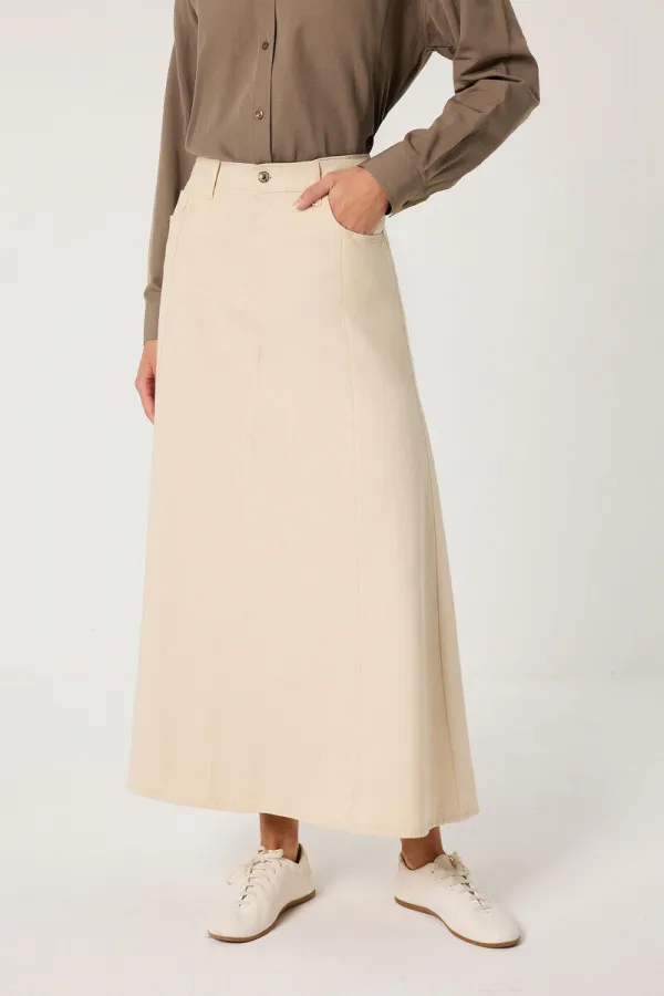 jupe trapèze en jean