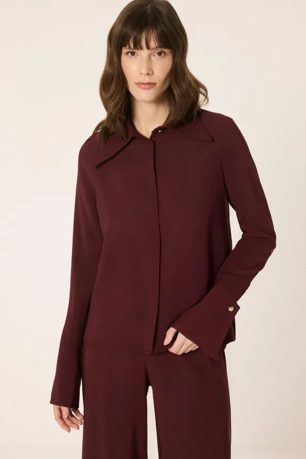 ENSEMBLE CHEMISE ET PANTALON AVEC CEINTURE