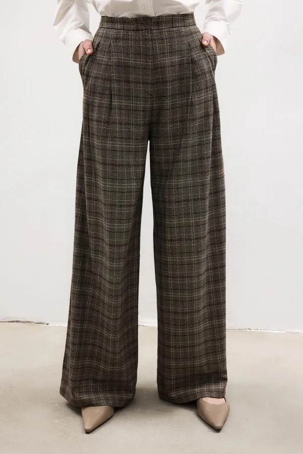 PİLELİ EKOSE PANTOLON