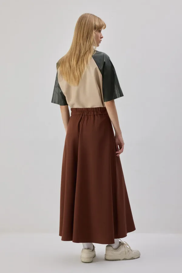 YÜKSEK BEL PARÇALI ETEK