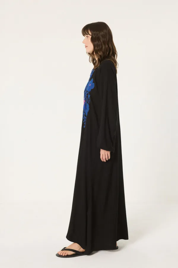 NAKIŞLI VİSKON ELBİSE