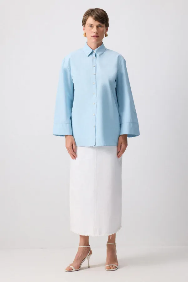 KIMONO SLEEVE SHIRT
